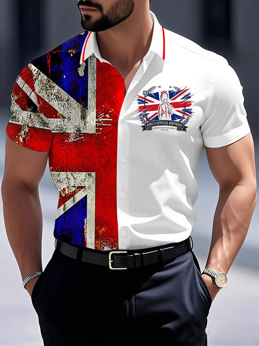 Men's King's Official Birthday Trooping The Colour Printed Shirt