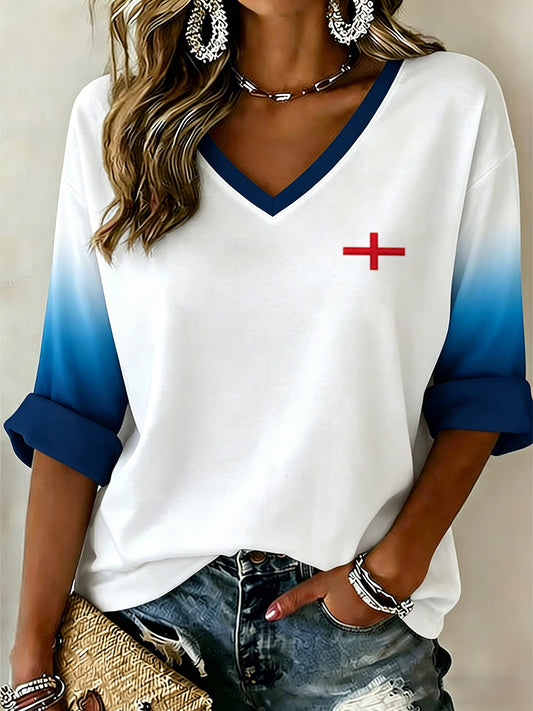 Retro British Football Fan-Style Casual Jersey