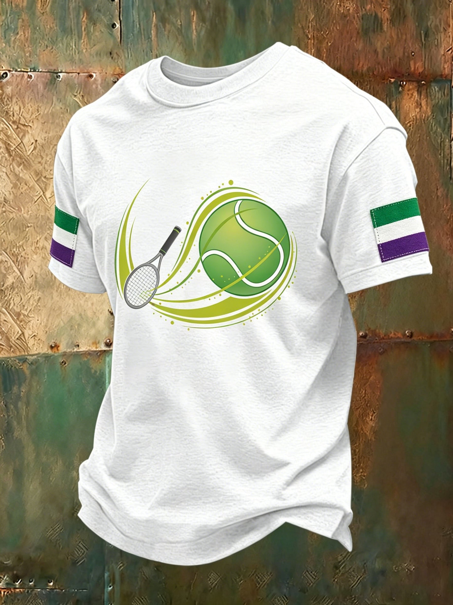 Men's  Tennis Art Print Short-Sleeve T-Shirt