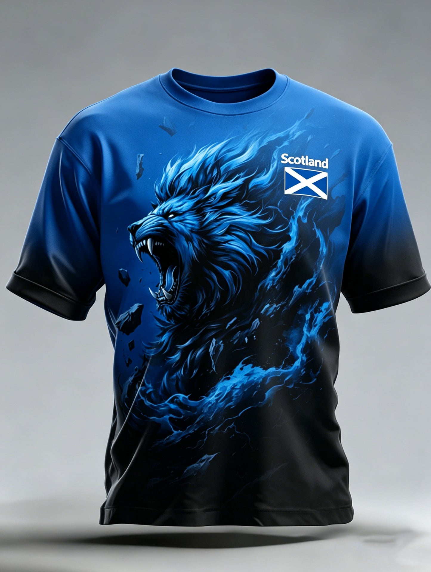 Men's Scottish Football Match Cheer Art Print Fan T-Shirt