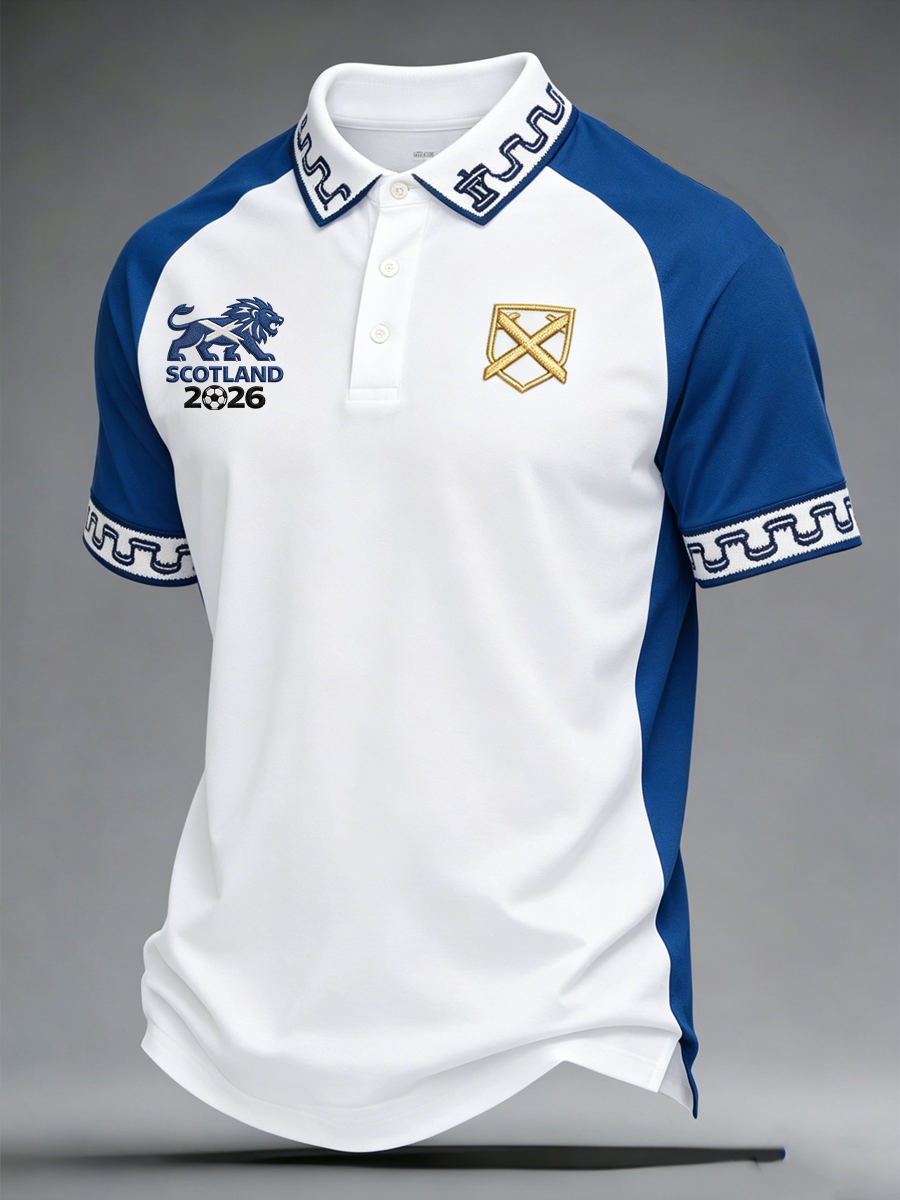 Men's UK Football Lover Scotland Printed polo shirt
