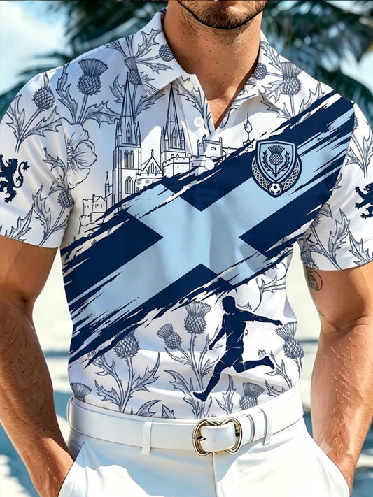 Men's Scotland Football Short Sleeve Shirt