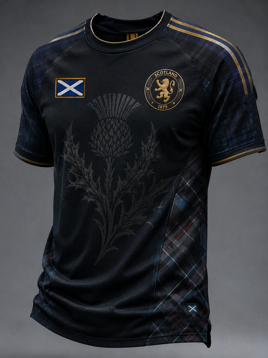 Men's UK Football Lover Scotland Printed short sleeve t-shirt