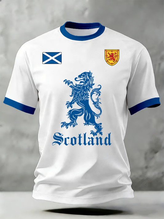 Men's UK Football Lover Scotland Printed short sleeves t-shirt