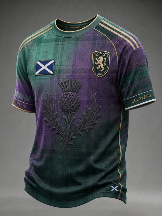 Men's Scottish Football Short Sleeve Shirt