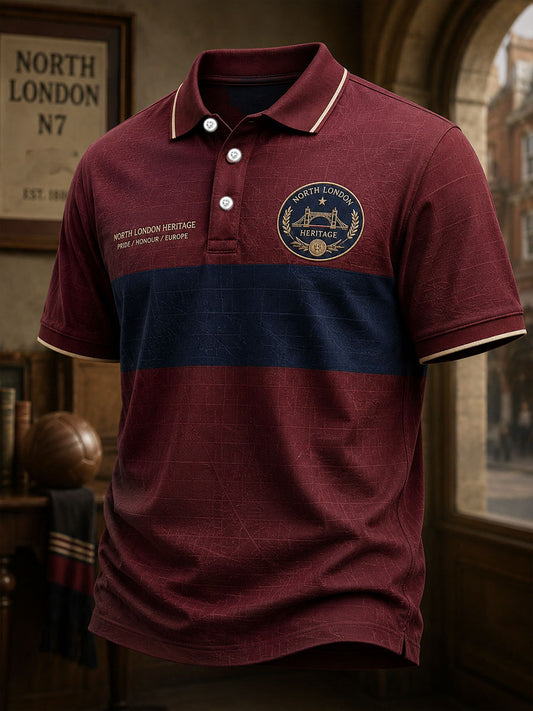 Men's North London Football Lover Printed Casual Tops