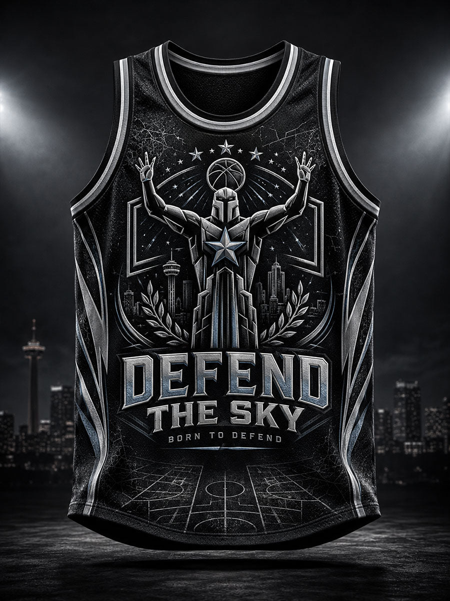 Men's Alien Art Basketball Lover Printed Tank Tops