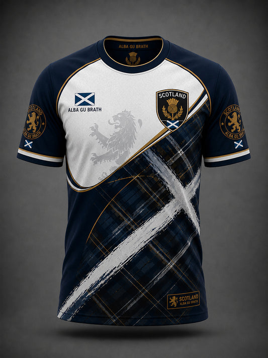Men's Scotland Art Printed Short Sleeve T-shirt
