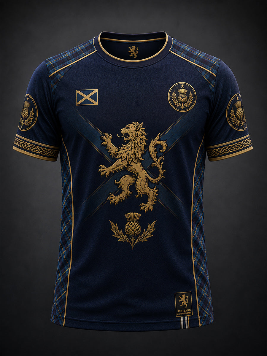 Men's Scotland Art Printed Short Sleeve T-shirt