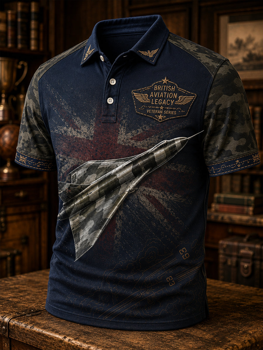 Men's British Flag Veteran Short Sleeve Shirt