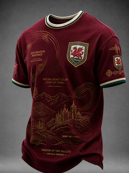 Men's Welsh Dragon Printed T-shirt