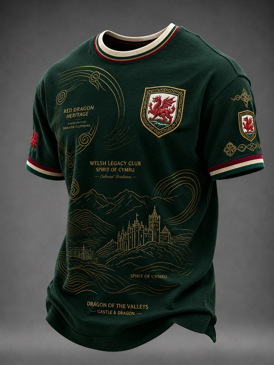 Men's Welsh Dragon Printed T-shirt
