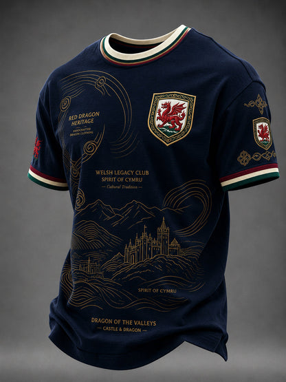 Men's Welsh Dragon Printed T-shirt