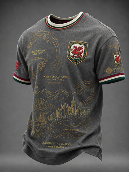 Men's Welsh Dragon Printed T-shirt