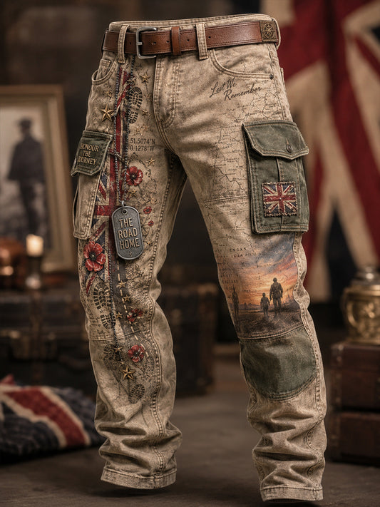 Men's British Veteran Casual Work Trousers