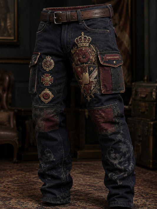 Men's British Veteran Casual Work Trousers