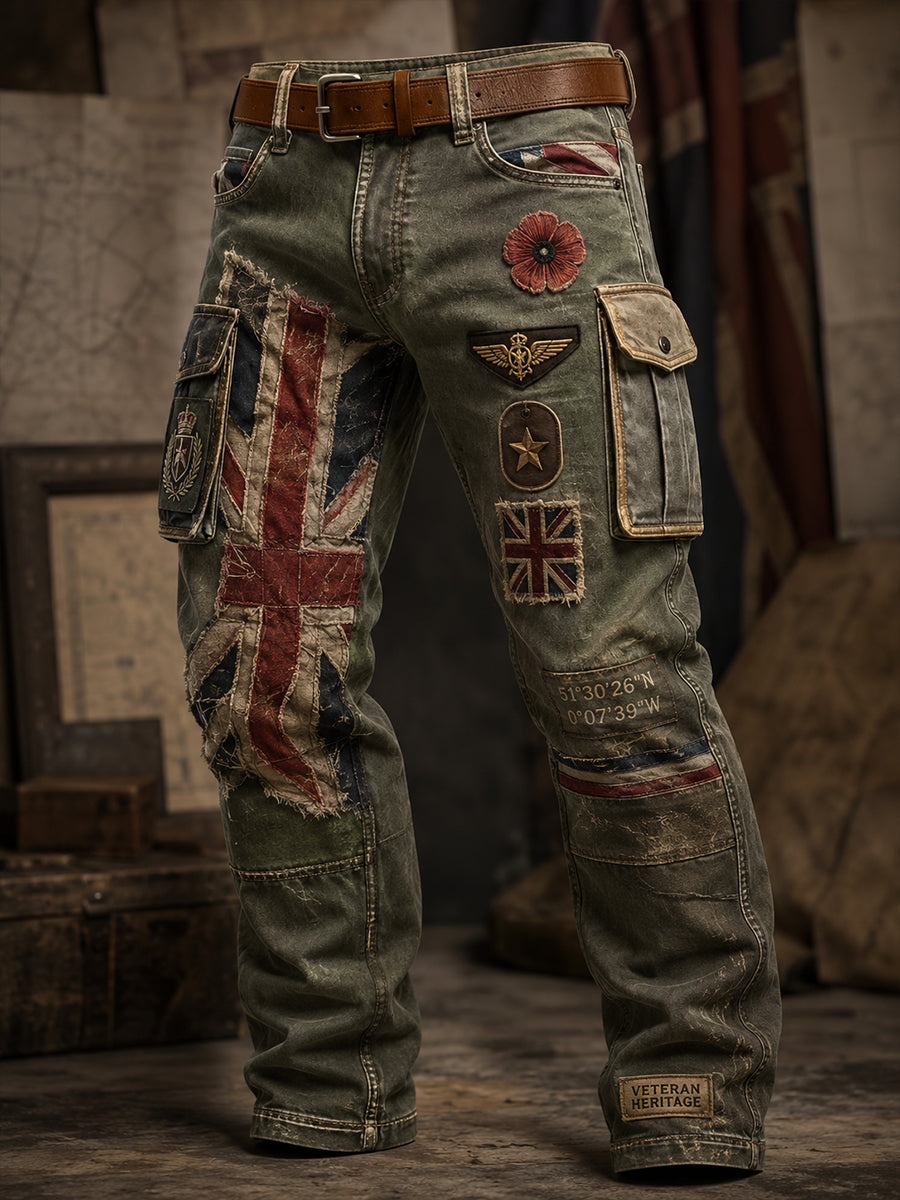 Men's British Veteran Casual Work Trousers