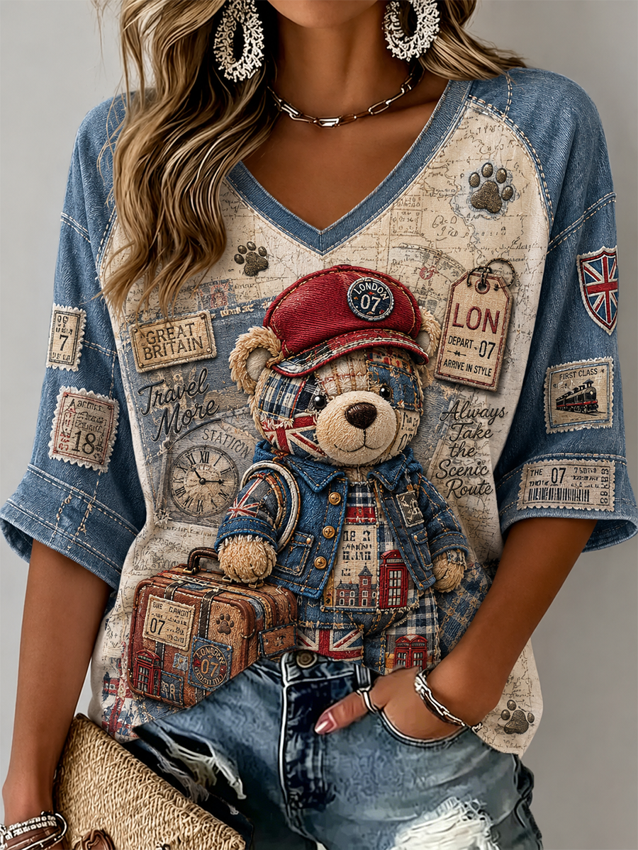 Women's Linen Short-Sleeved T-Shirt