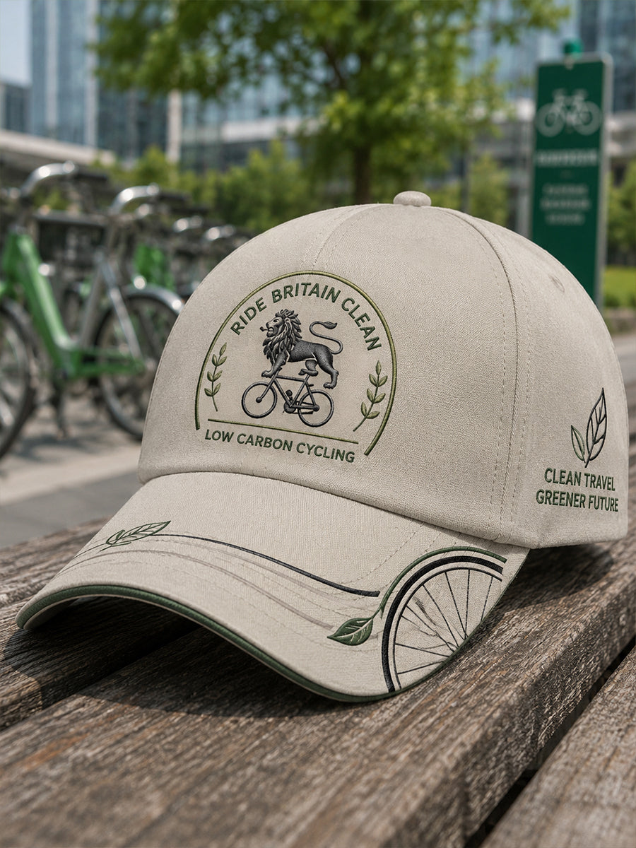 Hat Printed With Eco-Friendly Travel-Themed Elements