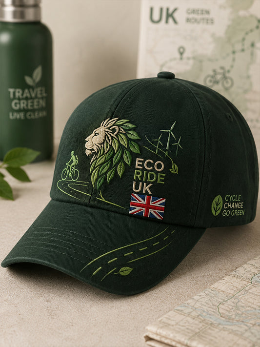 Hat Printed With Eco-Friendly Travel-Themed Graphics
