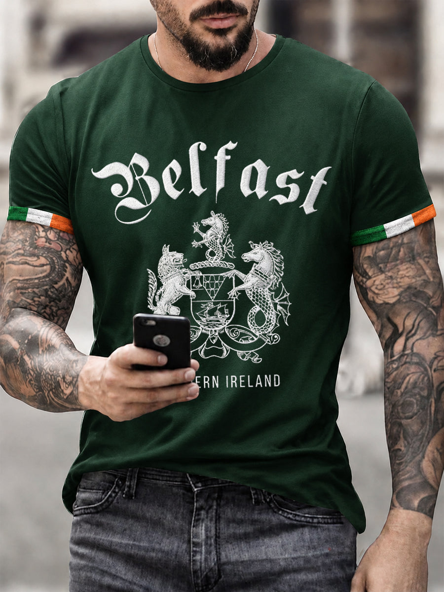 Men's Belfast Print Short Sleeves T-shirt