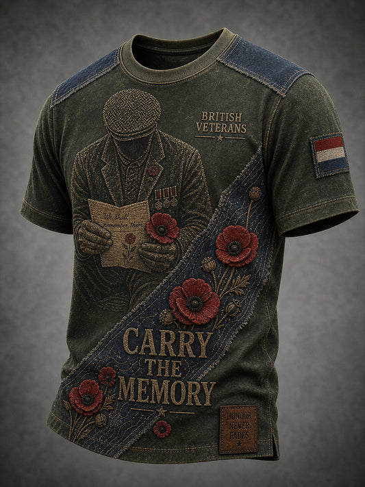 Casual T-Shirt Featuring A Vintage-Style Commemorative Design