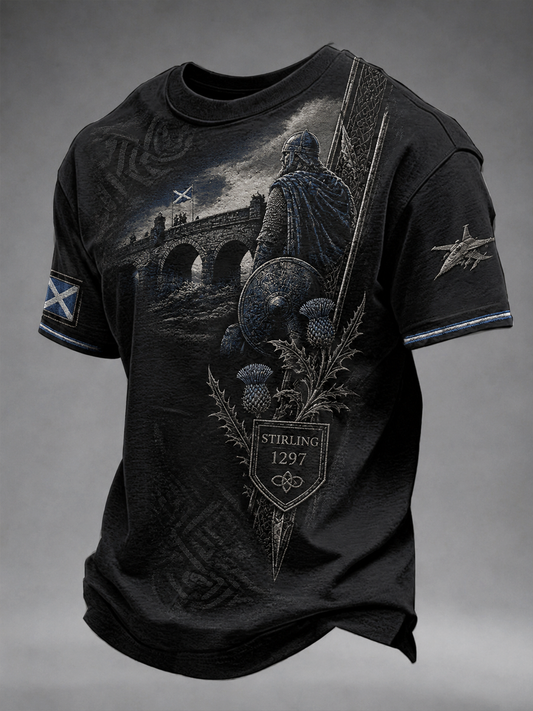 Men's Scottish veterans of the Battle of Stirling Bridge short sleeves t-shirt