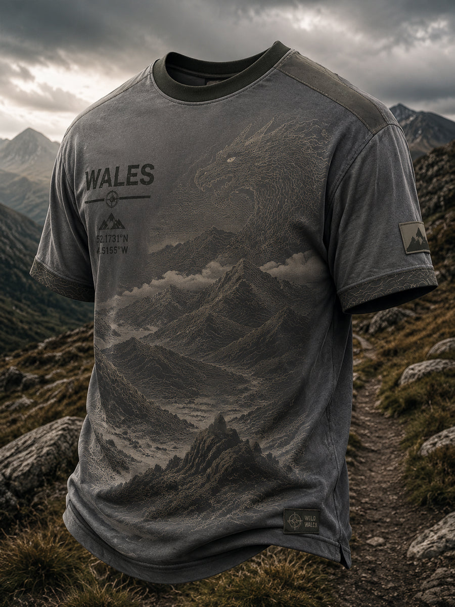 Men's Welsh Dragon Printed T-shirt