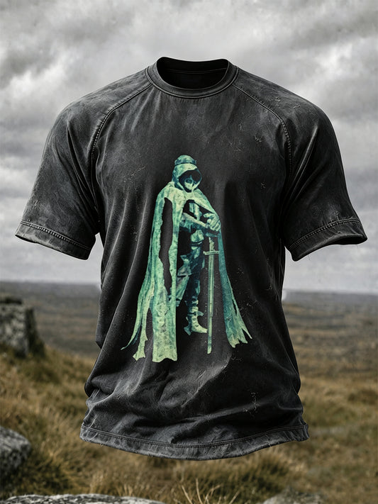 Men's Vintage Cornwall Arthur Legend Print T-Shirt