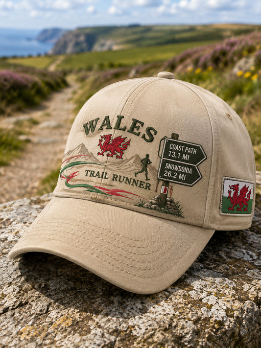 Unisex Welsh Outdoor Running Culture Art Print Hat