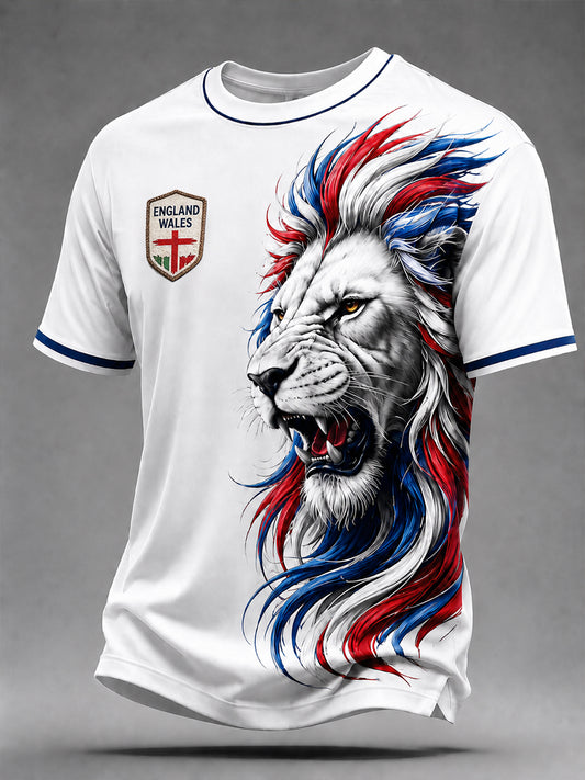 Men's Vintage-Style Casual T-Shirt with London Notting Hill Carnival Print