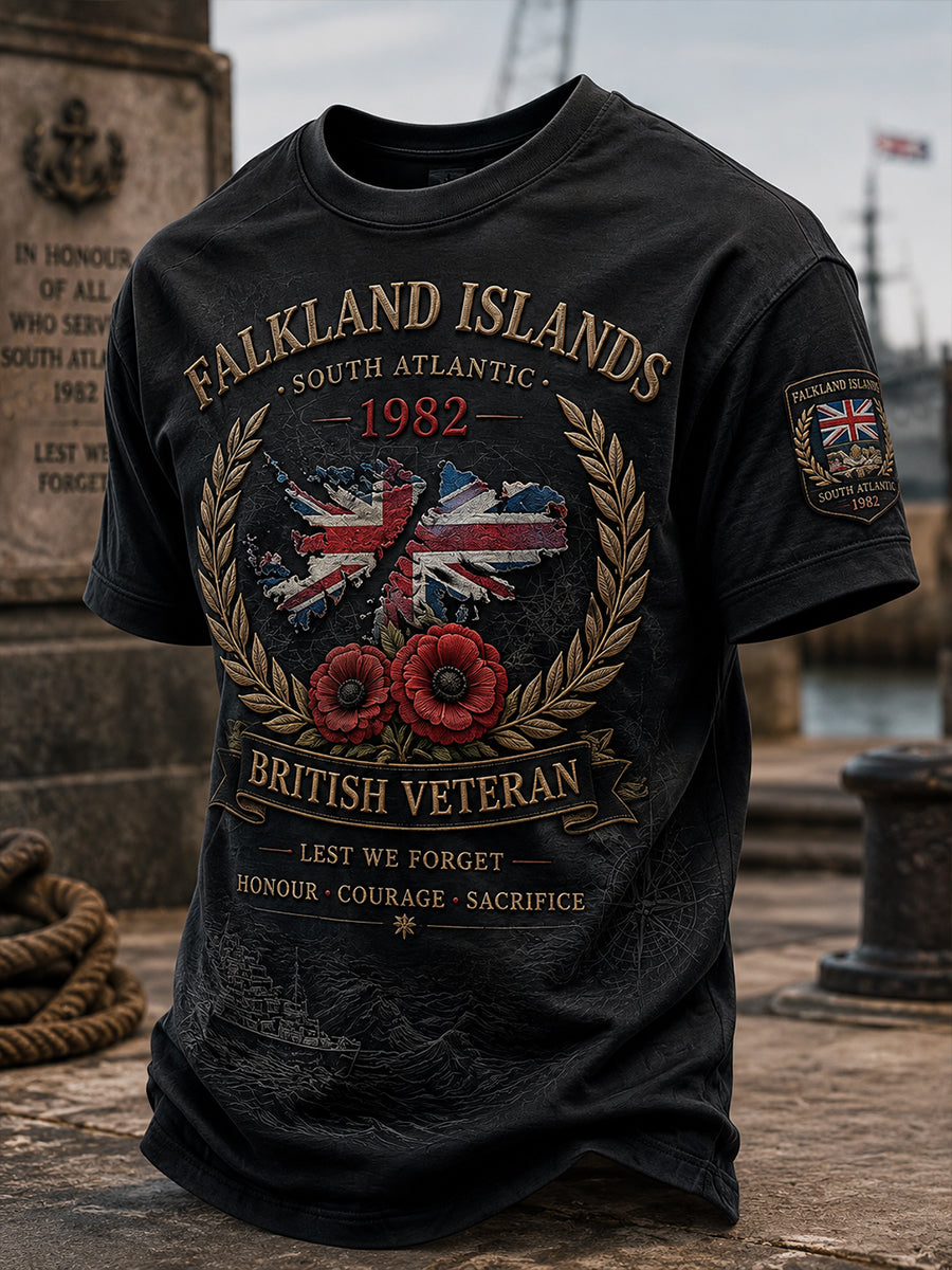 Men's Falklands War Veteran Short Sleeve Shirt