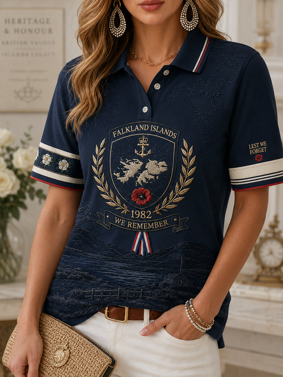 Women's Falklands War Veteran Polo T-Shirt