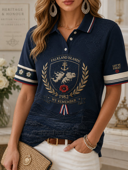 Women's Falklands War Veteran Polo T-Shirt