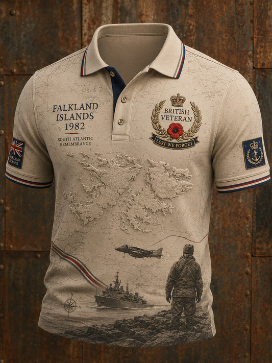 Men's Falklands War Veteran Short Sleeve Shirt