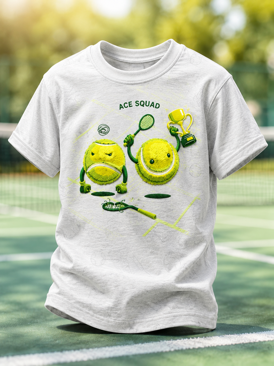 Children's Sports Style Print Short Sleeve T-Shirt
