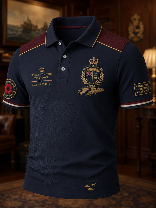 Men's British Veterans Of The Falklands War Short Sleeve Shirt