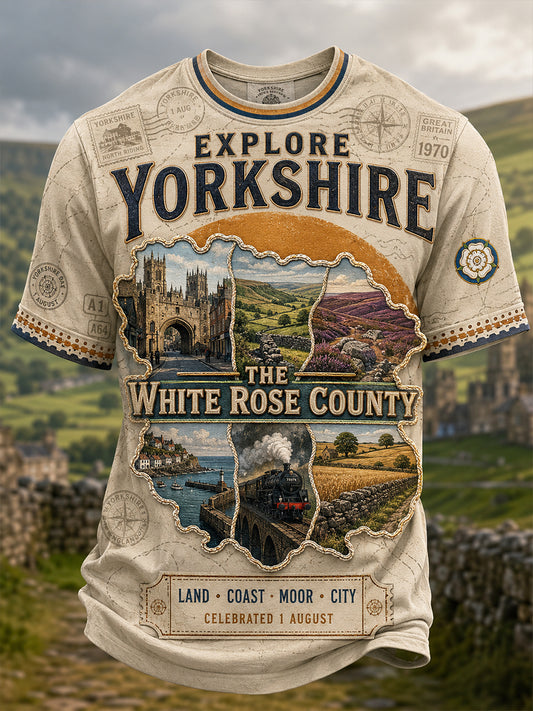 Men's Yorkshire Day England Short Sleeves T-Shirt