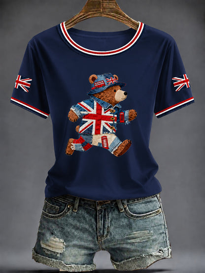 Women's British Printed T-shirt