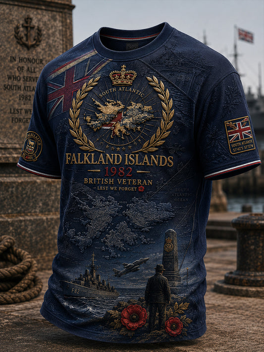 Men's Falklands War Veteran Short Sleeves T-Shirt