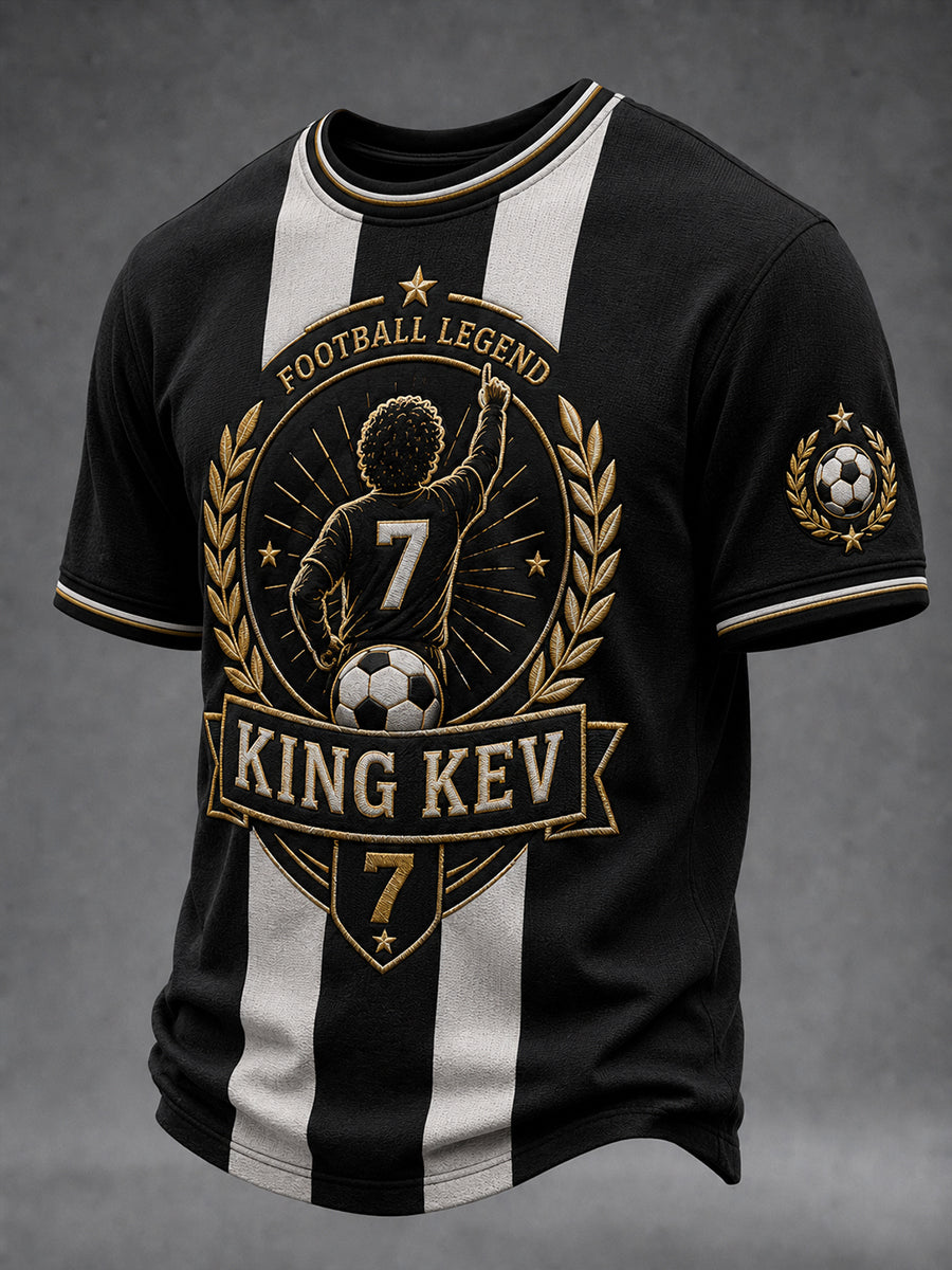 Men's British Football Commemorative Kevin Keegan Element Art Print T-Shirt