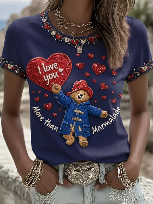 Women's Printed Vintage Fashion Loose Short Sleeve T-Shirt