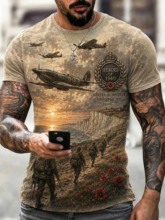 Men's Battle of Britain Commemoration Day Veteran T-Shirt