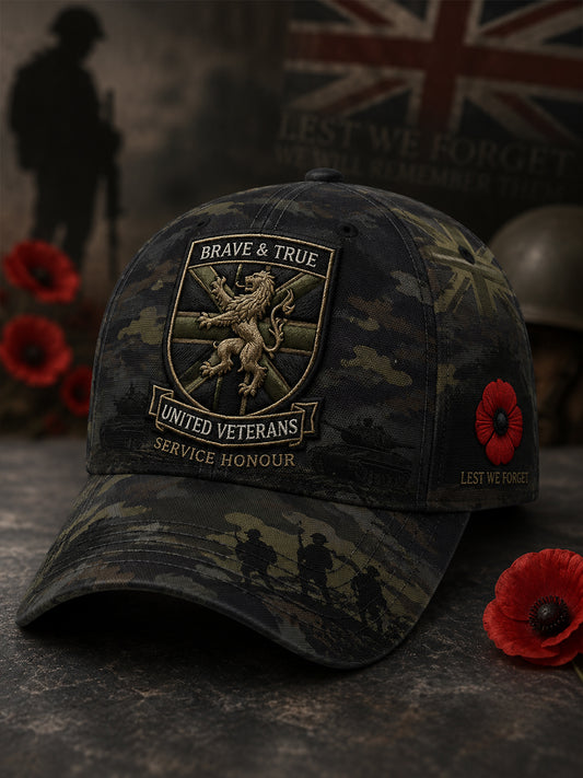 Men's Camouflage Military-Style Print Hat
