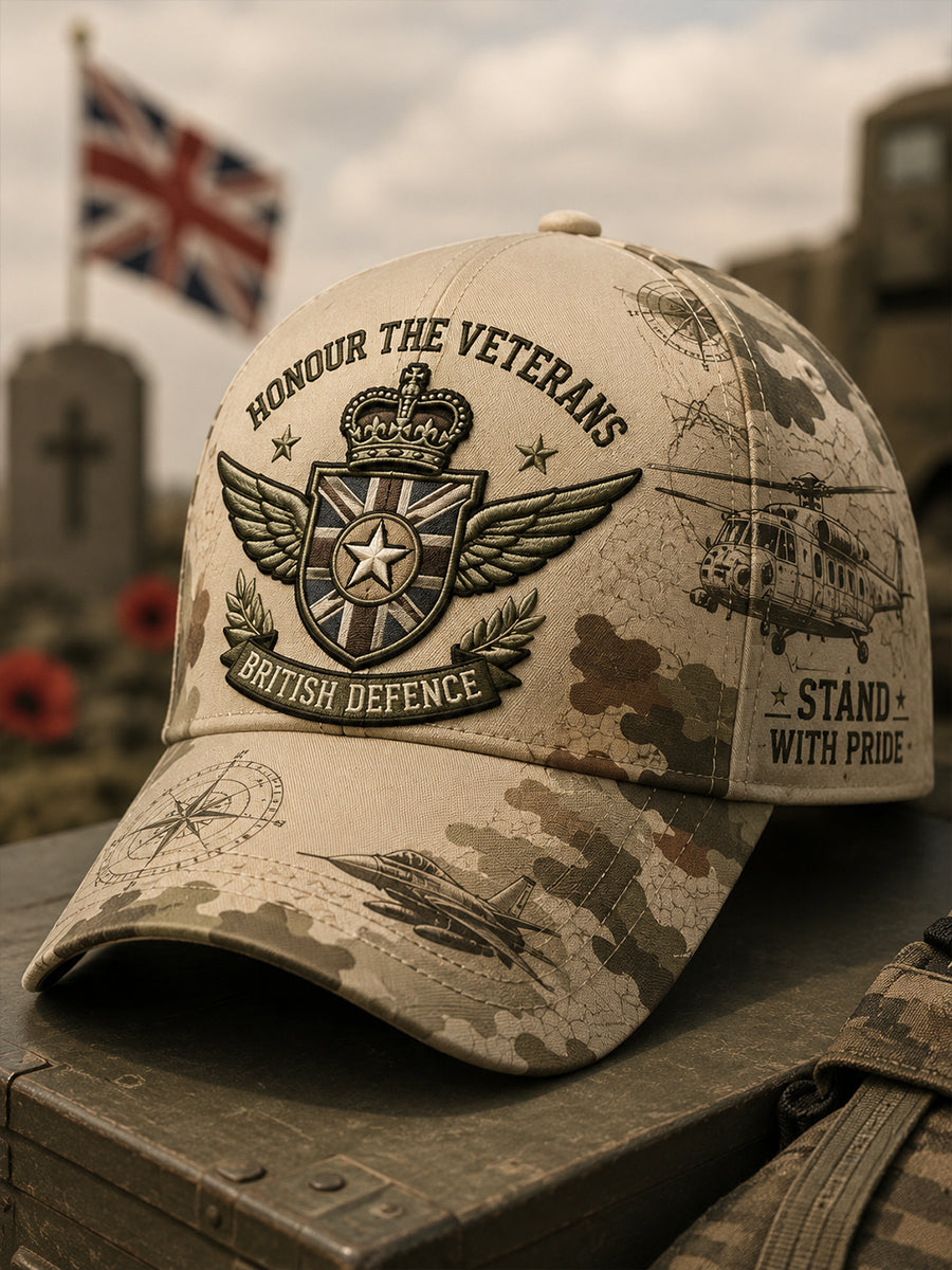 Men's Camouflage Military-Style Print Hat
