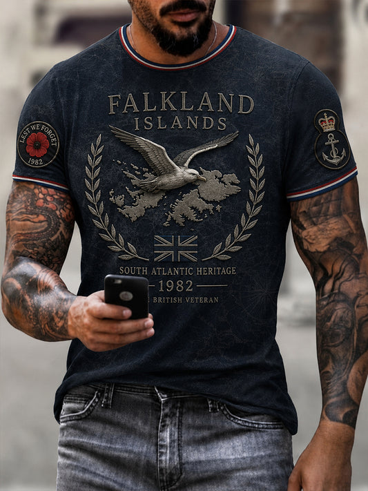 Men's Falklands War Veteran Short Sleeves T-Shirt