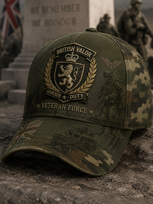 Men's Camouflage Military-Style Print Hat