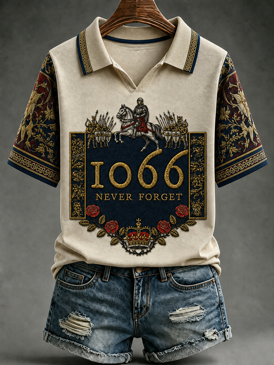 Women's Hastings Battle Medieval History Vintage Graphic T-shirt