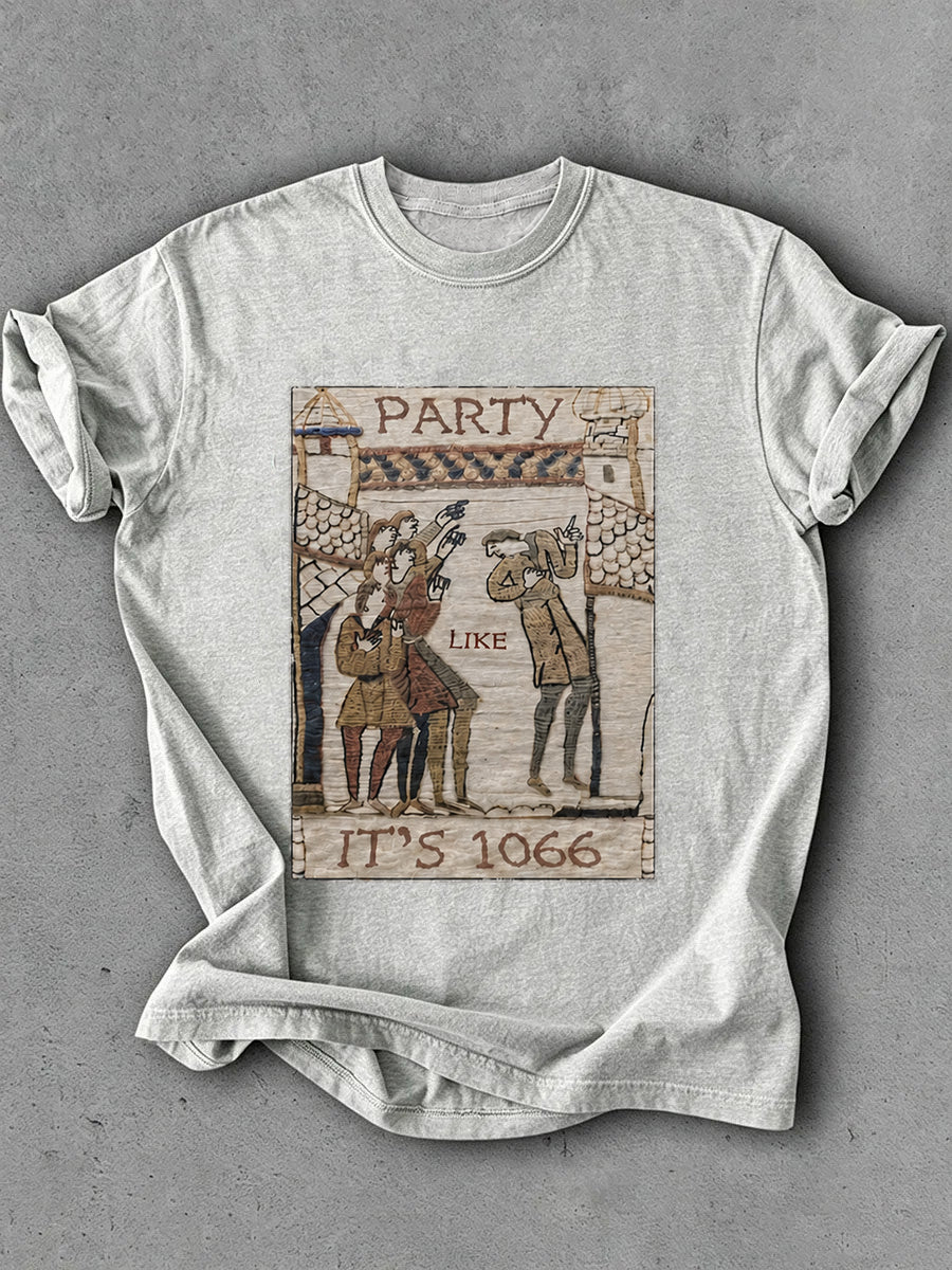 Women's Hastings Battle Medieval History Vintage Graphic T-shirt