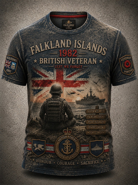Men's Falklands War Veteran Short Sleeves T-Shirt